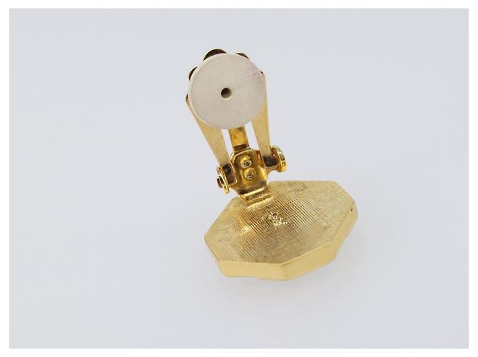 Autre Marque Pendientes SAINT LAURENT metal Gold Auth SW2828V Dorado - vista 4