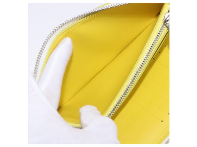 LOUIS VUITTON Monogram Everyday Zippy Wallet Vertical Yellow M80852 Auth 197912M Giallo Monogramma - vista 16