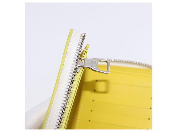LOUIS VUITTON Monogram Everyday Zippy Wallet Vertical Yellow M80852 Auth 197912M Giallo Monogramma - vista 18