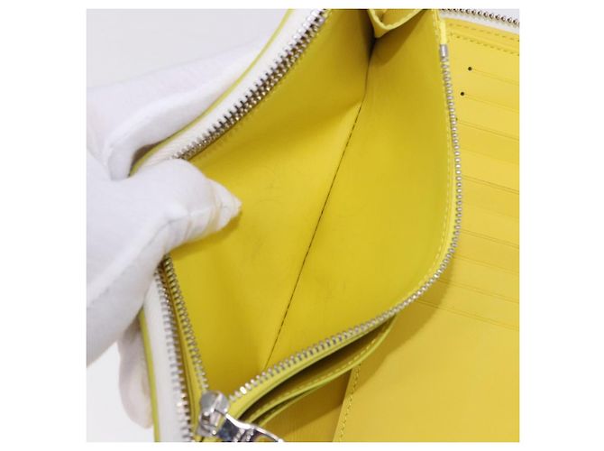 LOUIS VUITTON Monogram Everyday Zippy Wallet Vertical Yellow M80852 Auth 197912M Giallo Monogramma - vista 19