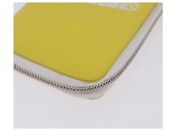 LOUIS VUITTON Monogram Everyday Zippy Wallet Vertical Yellow M80852 Auth 197912M Giallo Monogramma - vista 9