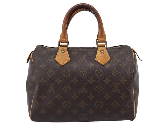 LOUIS VUITTON Monogram Speedy 25 Hand Bag M41528 LV Auth 201242 Monogramma - vista 3