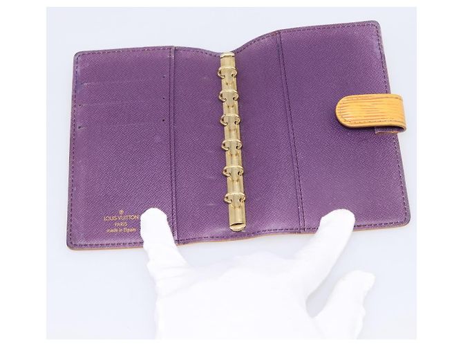 LOUIS VUITTON Epi Agenda PM Copertina Agenda Gialla R20059 LV Auth BA15744 Giallo - vista 13