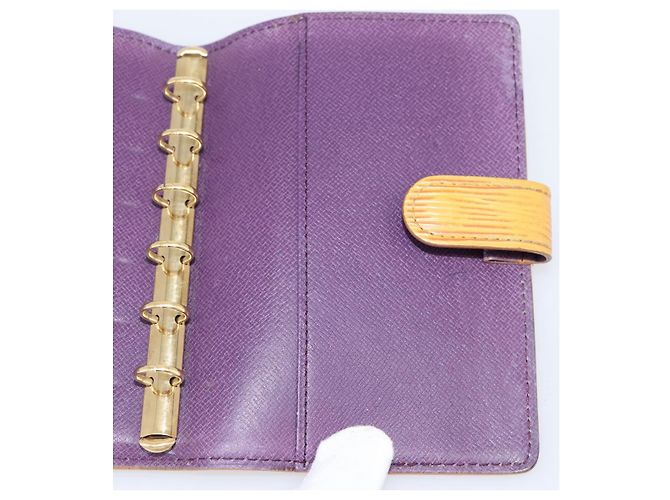 LOUIS VUITTON Epi Agenda PM Copertina Agenda Gialla R20059 LV Auth BA15744 Giallo - vista 15