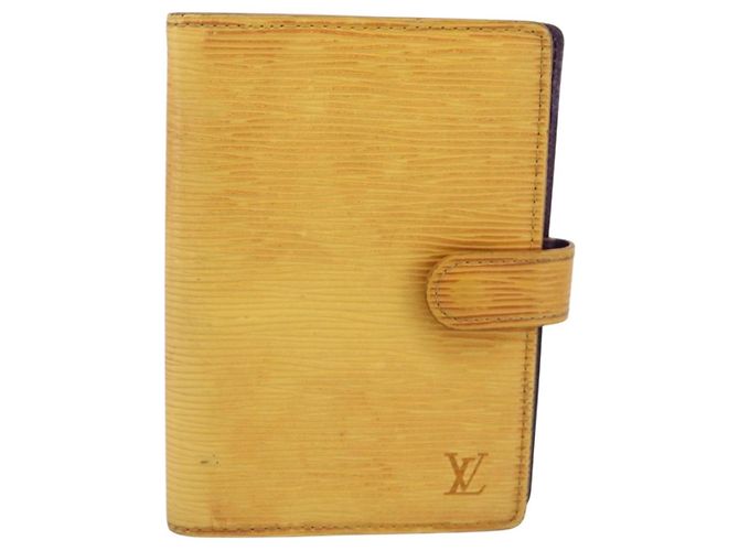 LOUIS VUITTON Epi Agenda PM Copertina Agenda Gialla R20059 LV Auth BA15744 Giallo - vista 2