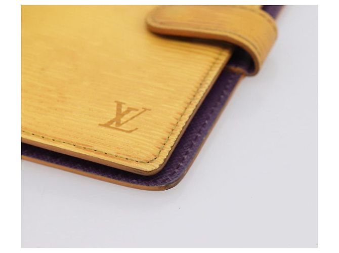 LOUIS VUITTON Epi Agenda PM Copertina Agenda Gialla R20059 LV Auth BA15744 Giallo - vista 8
