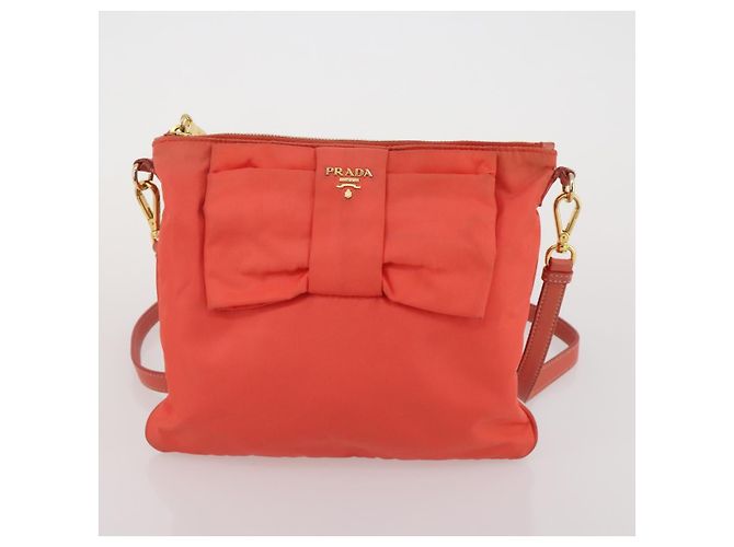 Borsa Tote PRADA Borsa a Tracolla Nylon 4 Set Navy Pink Auth ti4037 Rosa Blu navy - vista 20