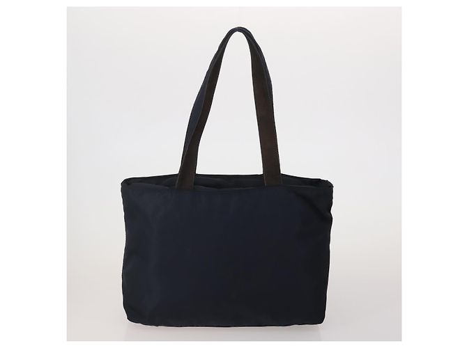 Borsa Tote PRADA Borsa a Tracolla Nylon 4 Set Navy Pink Auth ti4037 Rosa Blu navy - vista 3