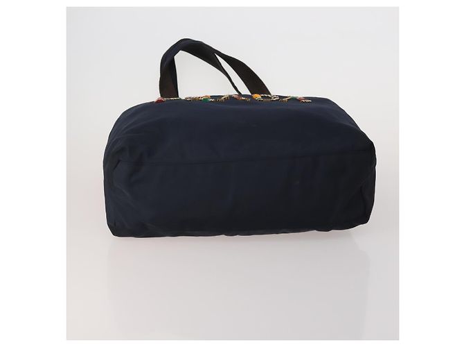 Borsa Tote PRADA Borsa a Tracolla Nylon 4 Set Navy Pink Auth ti4037 Rosa Blu navy - vista 6