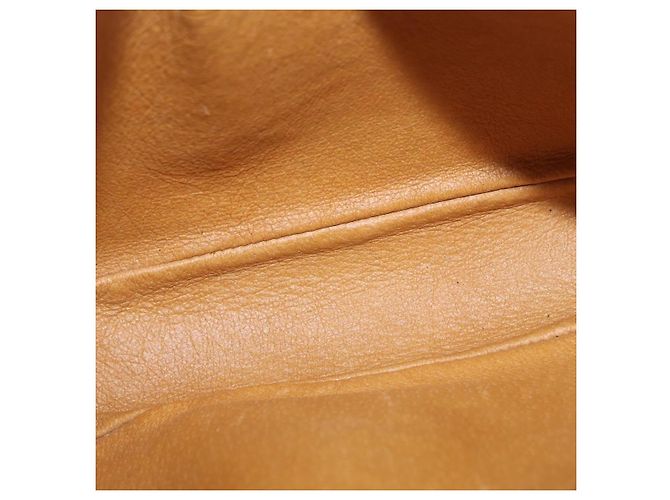 Borsa a tracolla MCM Vicetos PVC Pelle Marrone Tono Oro Auth 203589 - vista 20