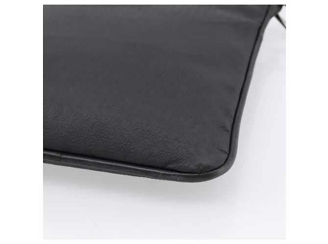 Borsa a tracolla LOEWE PVC Canvas Black Silver Auth 203418 Nero Argento - vista 12