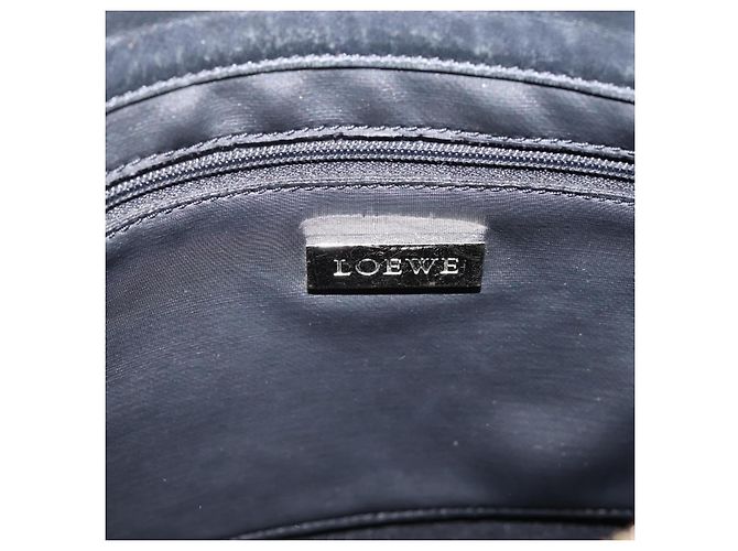 Borsa a tracolla LOEWE PVC Canvas Black Silver Auth 203418 Nero Argento - vista 15