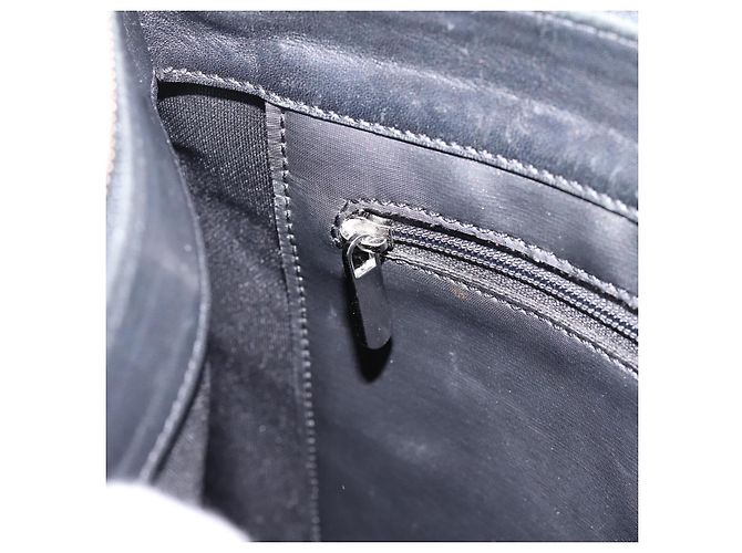 Borsa a tracolla LOEWE PVC Canvas Black Silver Auth 203418 Nero Argento - vista 19