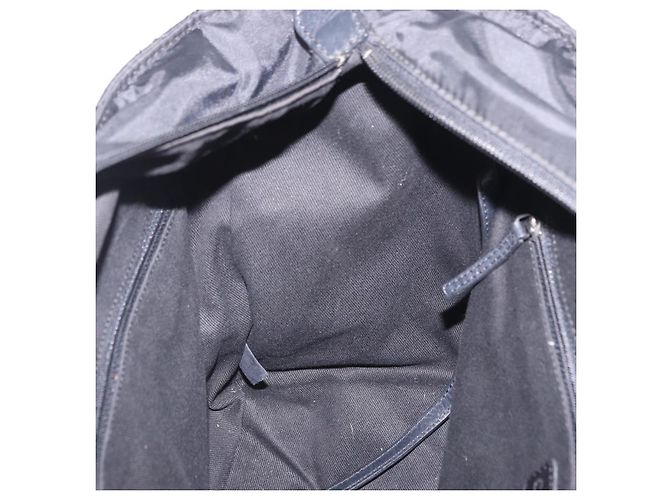 Borsa Tote CHANEL Paris New York Line Matelasse Nylon Nero Argento CC Auth 203206A - vista 21