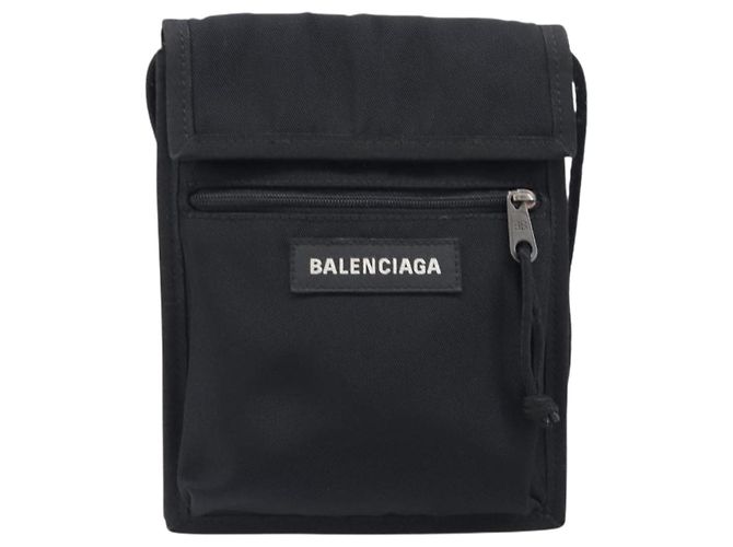Bolso de hombro BALENCIAGA Explorer Canvas Black White 532298 Auth 202287A Negro Blanco - vista 2