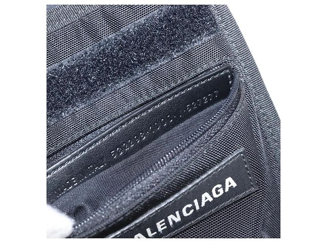Bolso de hombro BALENCIAGA Explorer Canvas Black White 532298 Auth 202287A Negro Blanco - vista 22