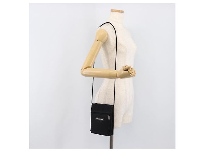 Bolso de hombro BALENCIAGA Explorer Canvas Black White 532298 Auth 202287A Negro Blanco - vista 23