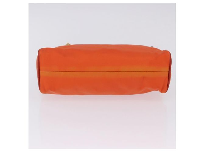 Borsa a tracolla PRADA Nylon Orange Gold Auth 202922A D'oro Arancione - vista 10