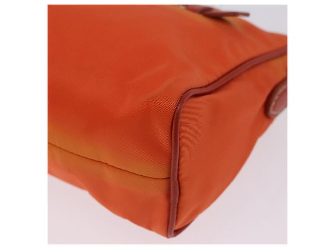 Borsa a tracolla PRADA Nylon Orange Gold Auth 202922A D'oro Arancione - vista 12