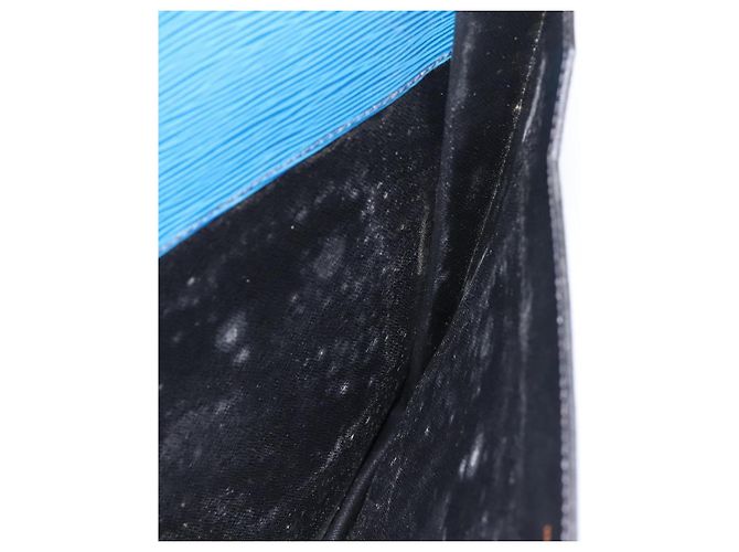 LOUIS VUITTON Epi Porte Documents Senateur Clutch Bag Blue M54455 LV Auth 202853 - vista 10