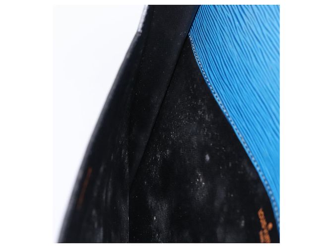 LOUIS VUITTON Epi Porte Documents Senateur Clutch Bag Blue M54455 LV Auth 202853 - vista 11