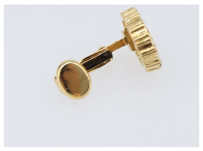 Orecchini Christian Dior metallo Gold Tone Auth SW2806V - vista 8