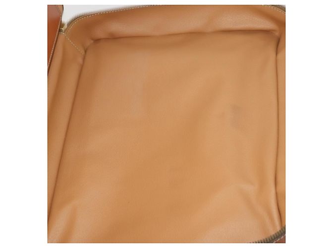 16 Céline Borsa a mano CELINE Macadam Canvas PVC Leather 2way Brown Gold Auth 199219 Marrone D'oro - vista 22