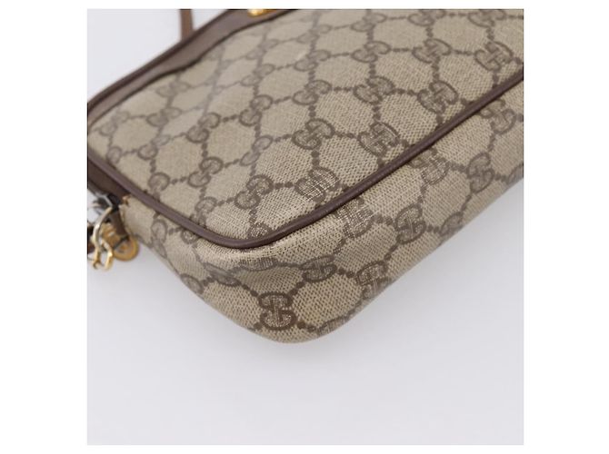 Borsa a tracolla GUCCI GG Supreme PVC Beige Gold 97 02 068 Auth 202878 D'oro - vista 11