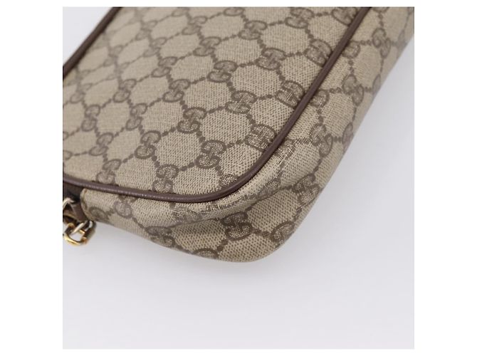 Borsa a tracolla GUCCI GG Supreme PVC Beige Gold 97 02 068 Auth 202878 D'oro - vista 13