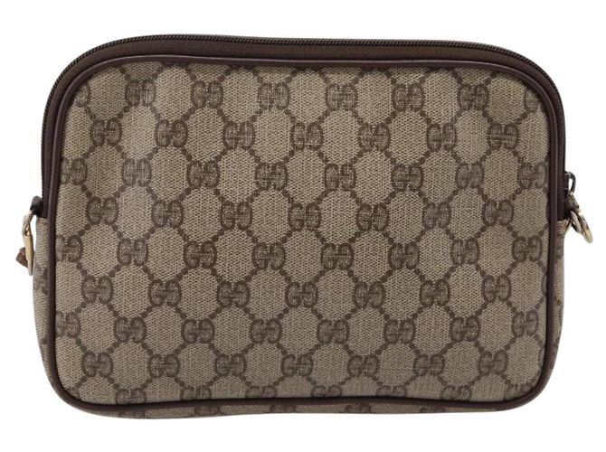 Borsa a tracolla GUCCI GG Supreme PVC Beige Gold 97 02 068 Auth 202878 D'oro - vista 3