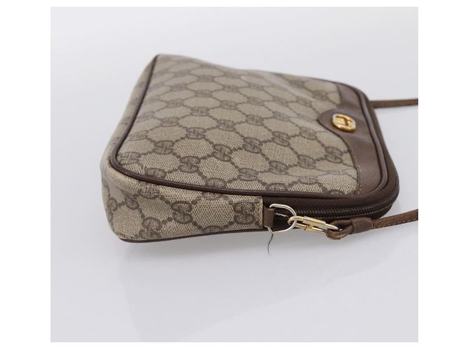 Borsa a tracolla GUCCI GG Supreme PVC Beige Gold 97 02 068 Auth 202878 D'oro - vista 5