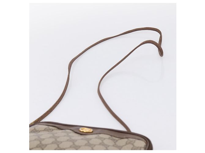 Borsa a tracolla GUCCI GG Supreme PVC Beige Gold 97 02 068 Auth 202878 D'oro - vista 8