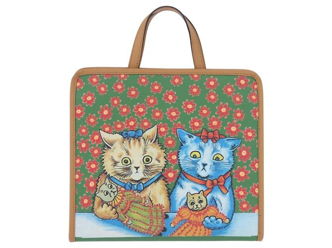 Borsa per bambini GUCCI PVC Verde Argento 605614 Auth 202473SAV - vista 2