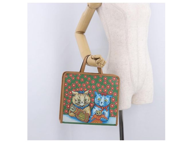 Borsa per bambini GUCCI PVC Verde Argento 605614 Auth 202473SAV - vista 22