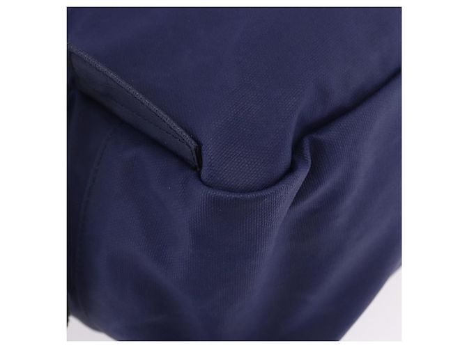 Zaino GUCCI RON HERMAN Canvas Navy Silver 477875 Auth 200358M Argento Blu navy - vista 14
