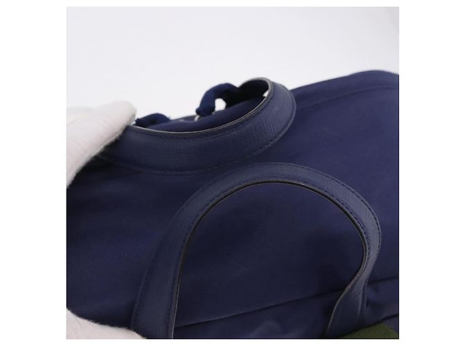 Zaino GUCCI RON HERMAN Canvas Navy Silver 477875 Auth 200358M Argento Blu navy - vista 7