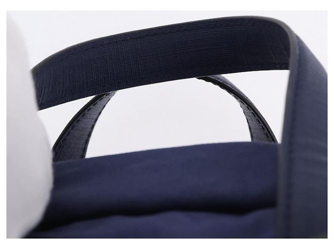 Zaino GUCCI RON HERMAN Canvas Navy Silver 477875 Auth 200358M Argento Blu navy - vista 8