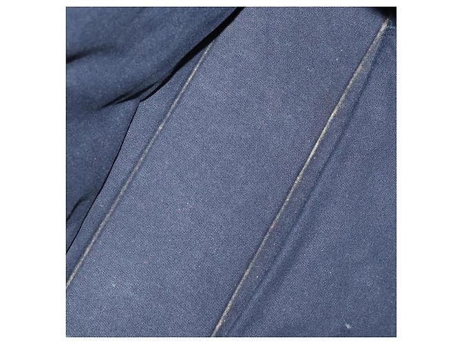 Hermès Borsa HERMES Fourre Tout MM cotone 4Set Navy Black Auth 199989 Nero Blu navy - vista 13