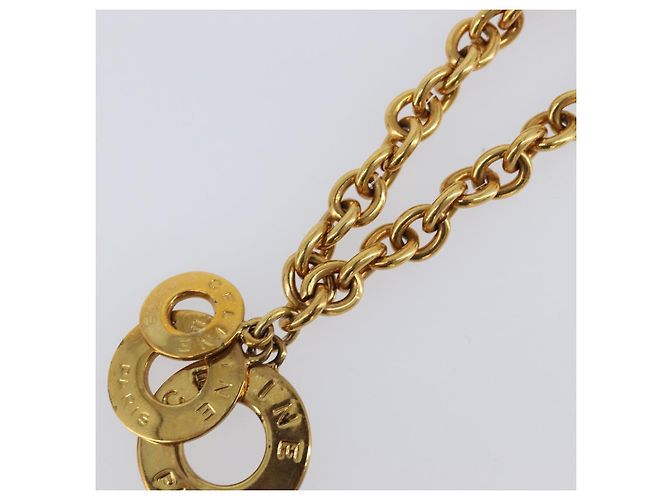 Céline Bracciale Circle CELINE metallo Gold Tone Auth SW2830 - vista 4