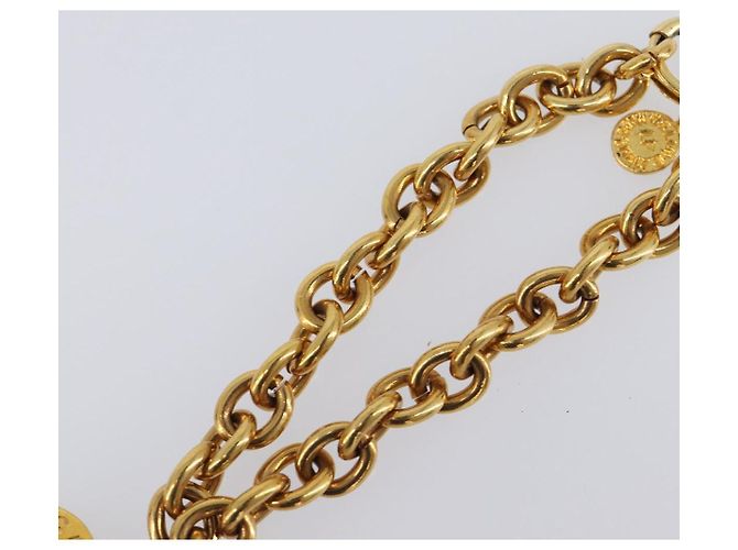 Céline Bracciale Circle CELINE metallo Gold Tone Auth SW2830 - vista 5