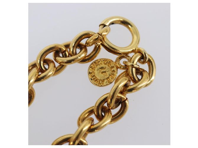 Céline Bracciale Circle CELINE metallo Gold Tone Auth SW2830 - vista 7
