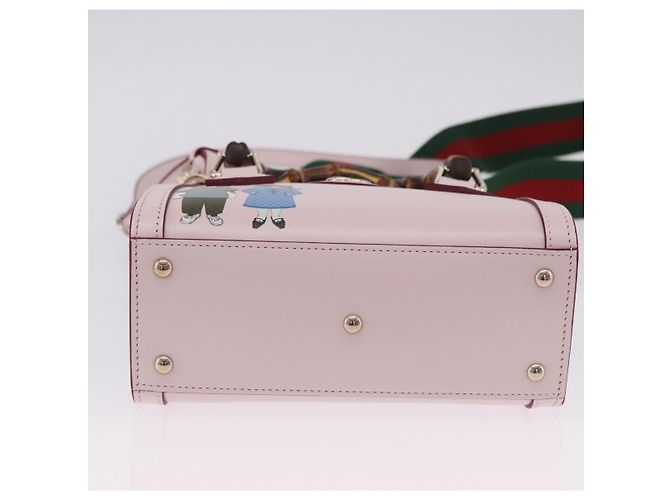 GUCCI Yuko Higuchi Bamboo Diana Small Tote Bag 3way Pink 841488 Auth 202070SM Rosa - vista 13