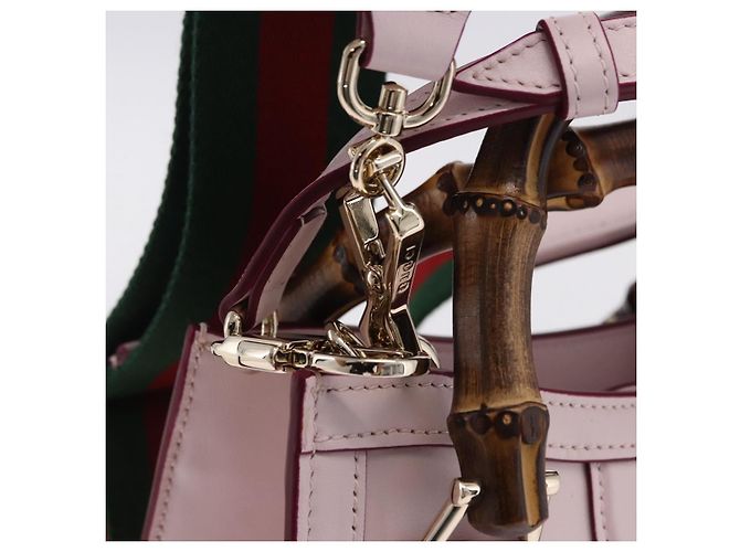 GUCCI Yuko Higuchi Bamboo Diana Small Tote Bag 3way Pink 841488 Auth 202070SM Rosa - vista 20