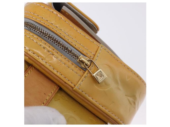 LOUIS VUITTON Monogram Vernis Fulton Waist Bag Gris M91041 LV Auth 198975 Grigio - vista 15