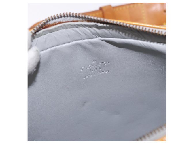 LOUIS VUITTON Monogram Vernis Fulton Waist Bag Gris M91041 LV Auth 198975 Grigio - vista 16