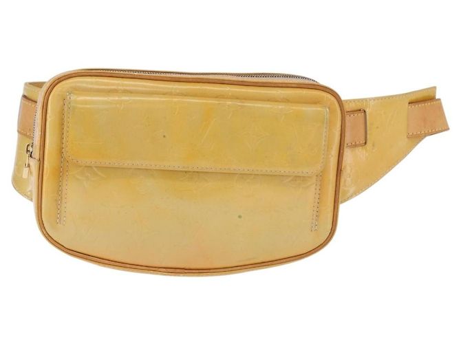 LOUIS VUITTON Monogram Vernis Fulton Waist Bag Gris M91041 LV Auth 198975 Grigio - vista 2