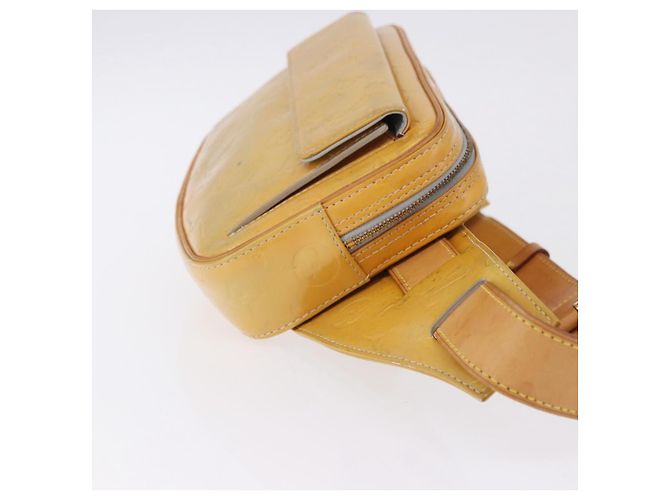 LOUIS VUITTON Monogram Vernis Fulton Waist Bag Gris M91041 LV Auth 198975 Grigio - vista 5