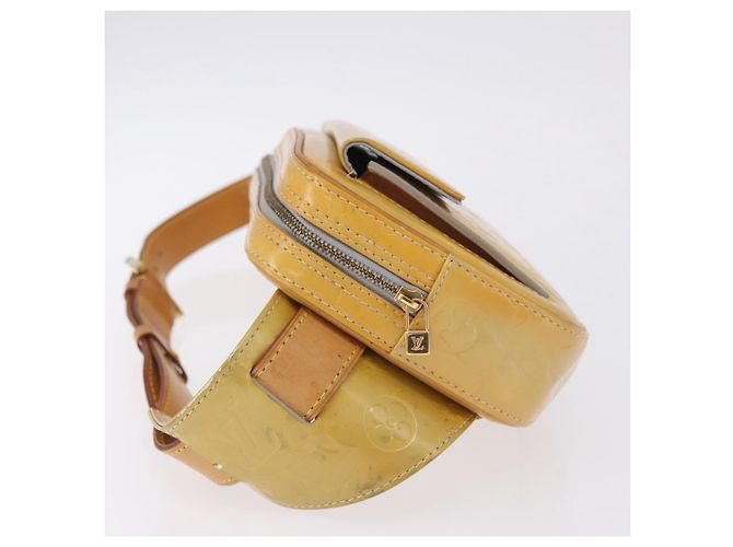 LOUIS VUITTON Monogram Vernis Fulton Waist Bag Gris M91041 LV Auth 198975 Grigio - vista 6