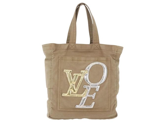 Borsa Tote LOUIS VUITTON That's Love MM Canvas Brown M95466 LV Auth 198927A Marrone - vista 13