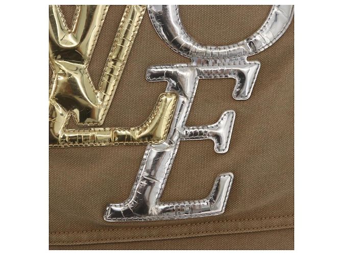 Borsa Tote LOUIS VUITTON That's Love MM Canvas Brown M95466 LV Auth 198927A Marrone - vista 20